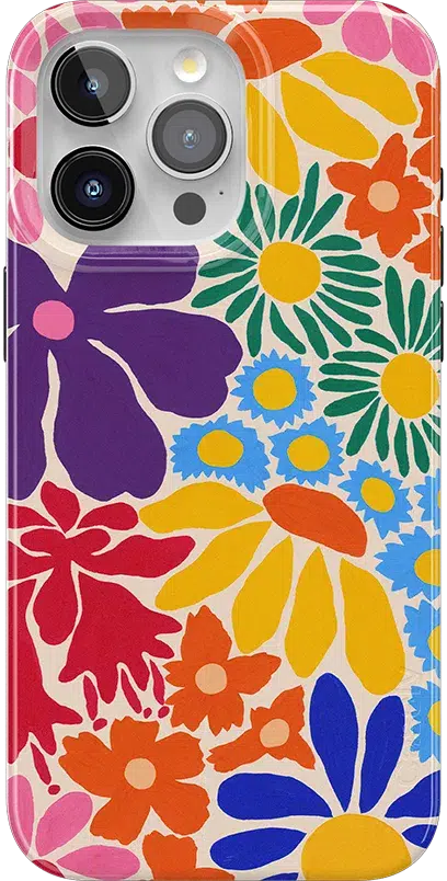 Flower Patch | Multi-Color Floral Case iPhone Case get.casely Classic + MagSafe® iPhone 15 Pro Max 