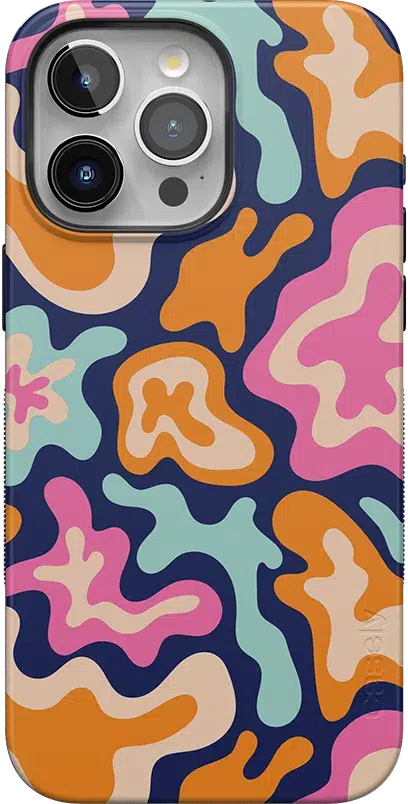 Midnight Color Splash | Abstract Retro Case iPhone Case get.casely Classic + MagSafe® iPhone 14 Pro Max 