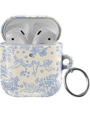 Cupid's Canvas | Periwinkle Floral AirPods Case AirPods Case Casetry AirPods Case 