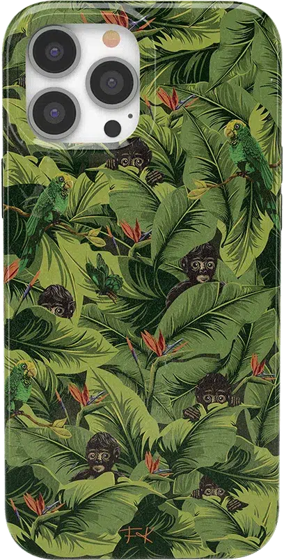 Sneaky Monkeys | Frida Kahlo Jungle Floral Case iPhone Case get.casely Classic + MagSafe® iPhone 13 Pro Max 