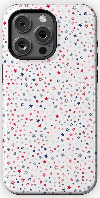 Seeing Stars | Red, White & Blue Case Phone Case Casetry Essential + MagSafe® iPhone 15 Pro Max 