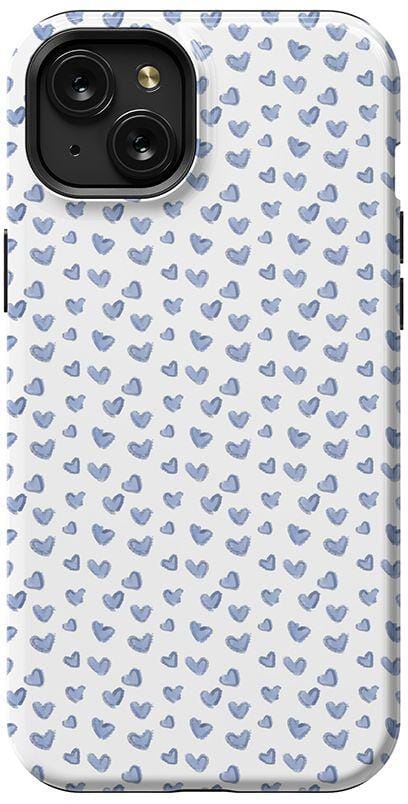 The Valentine's Collection | Blue Heart Case Phone Case Casetry Essential + MagSafe® iPhone 15 Plus