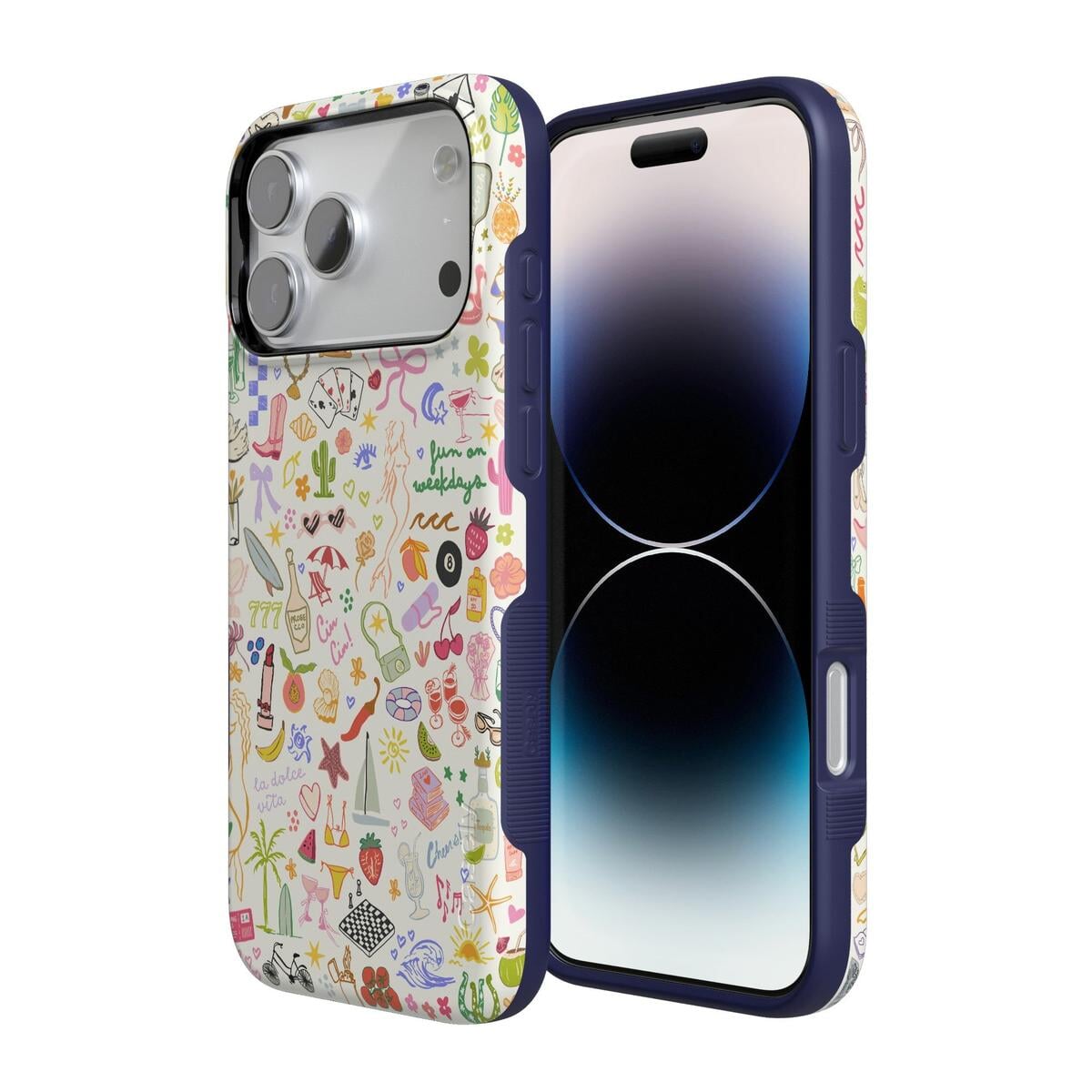 Casely iPhone 16 Pro Compatible with MagSafe All the Fun Things | Fun on Weekdays Case Prints + Patterns BoldFlex Casely iPhone 16 Pro Compatible with MagSafe All the Fun Things | Fun on Weekdays Case Prints + Patterns BoldFlex