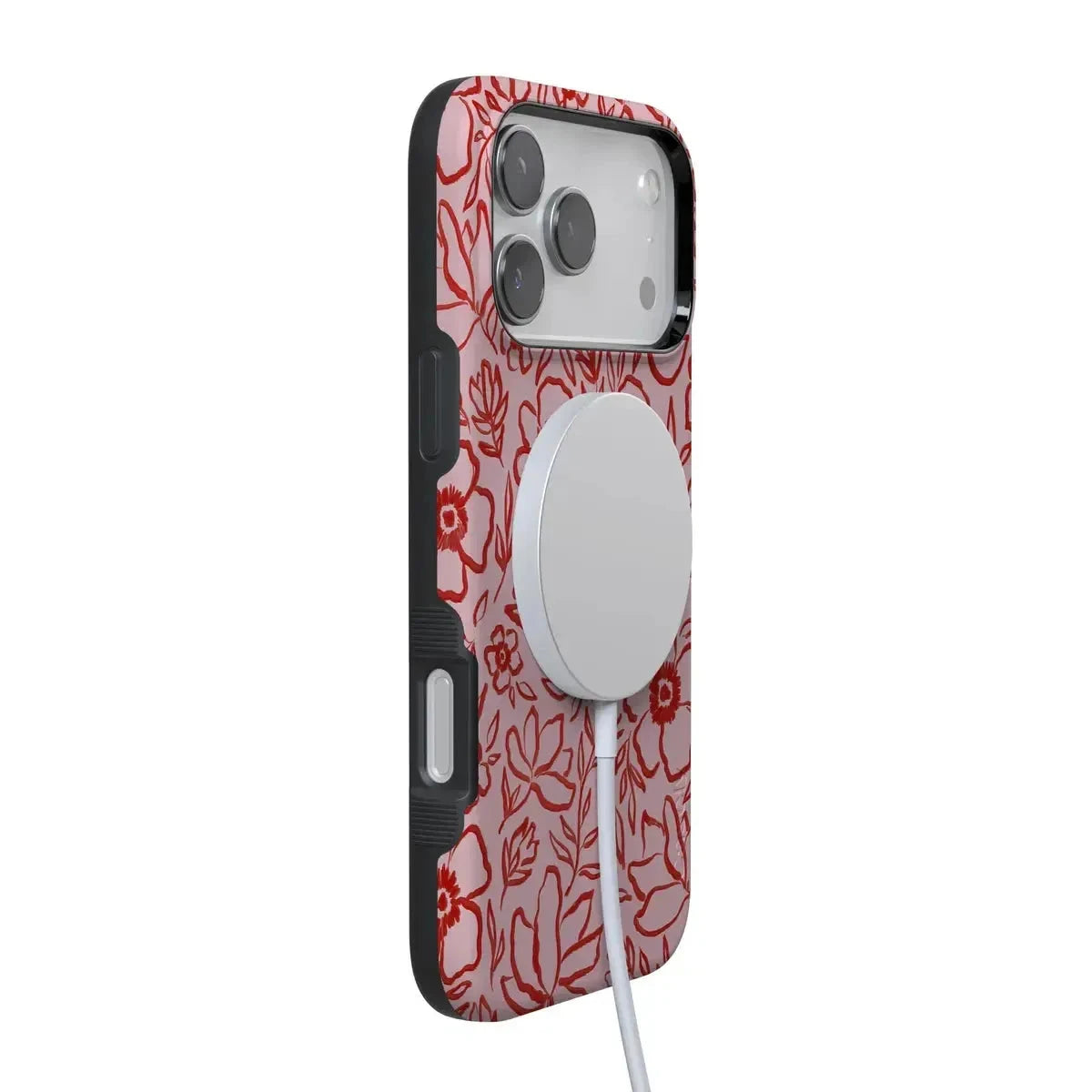 Casely iPhone 17 Pro Max Compatible with MagSafe Blush Garden
