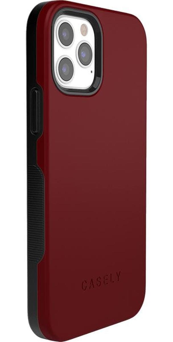 Burgundy Red on Black | Casely Burgundy Red on Black | Casely