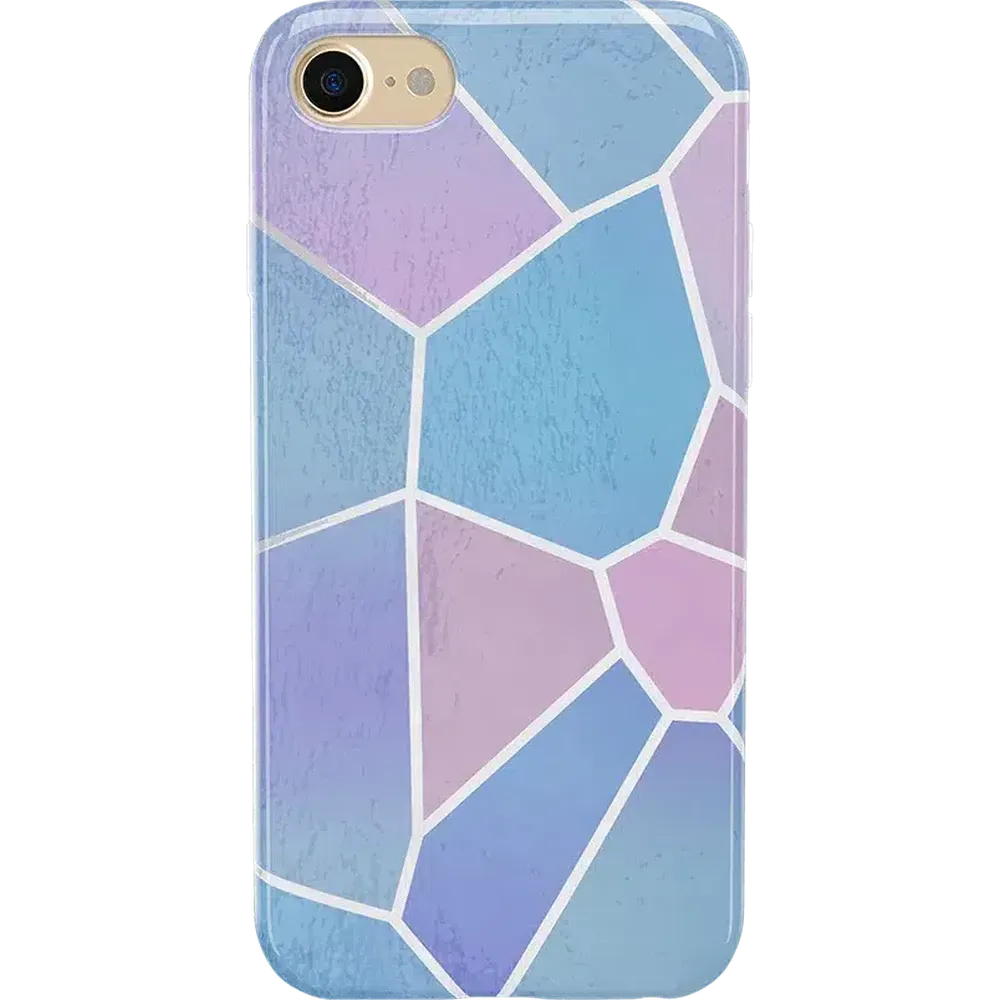 Other Side Holographic Metallic Stained Glass Marble Case