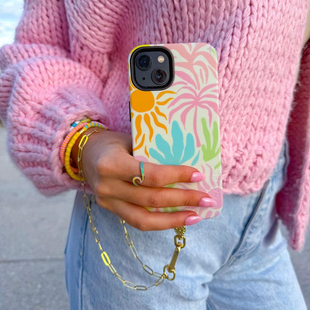 Paperclip Chain Wristlet Phone Chain Pura Vida x Casely
