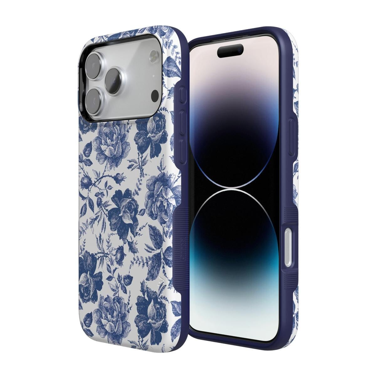 Casely iPhone 17 Air Compatible with MagSafe Rose to Fame | Blue & White Rose Floral Case Classic + MagSafe Casely iPhone 17 Air Compatible with MagSafe Rose to Fame | Blue & White Rose Floral Case Classic + MagSafe