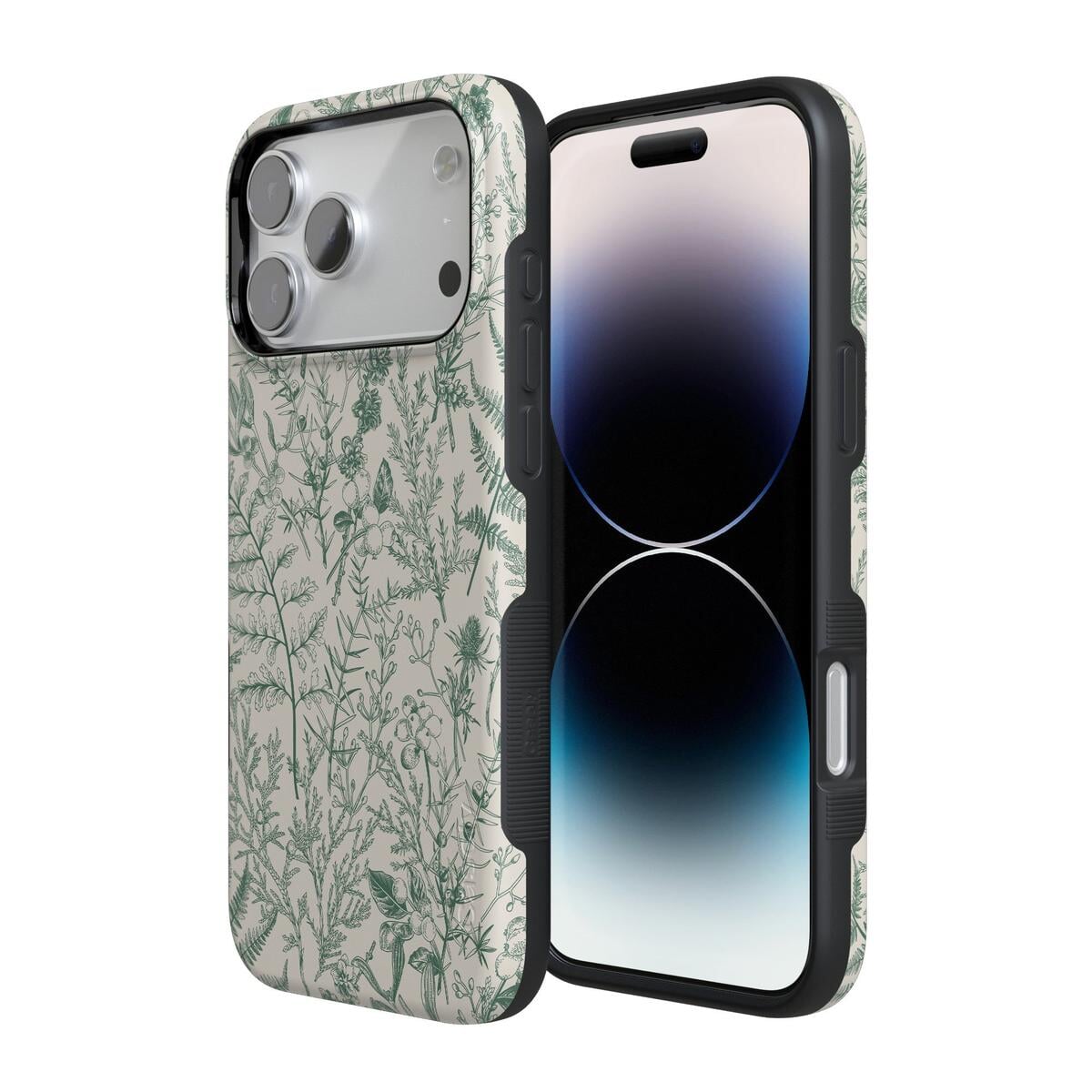 Casely iPhone 15 Pro Compatible with MagSafe Sage Garden