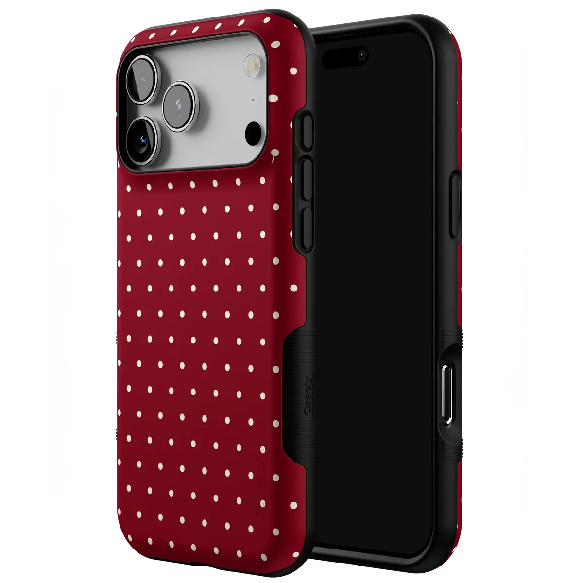 On the Dot Maroon Polka Dot Case Casely