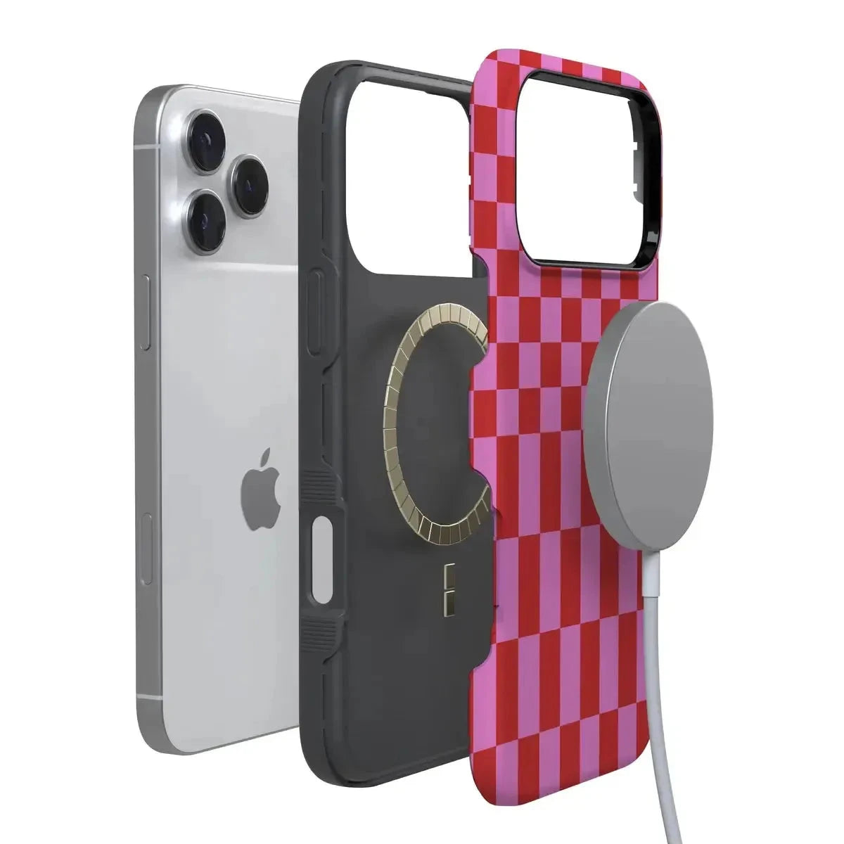 Vibe Check Pink Checkerboard Case | Casely