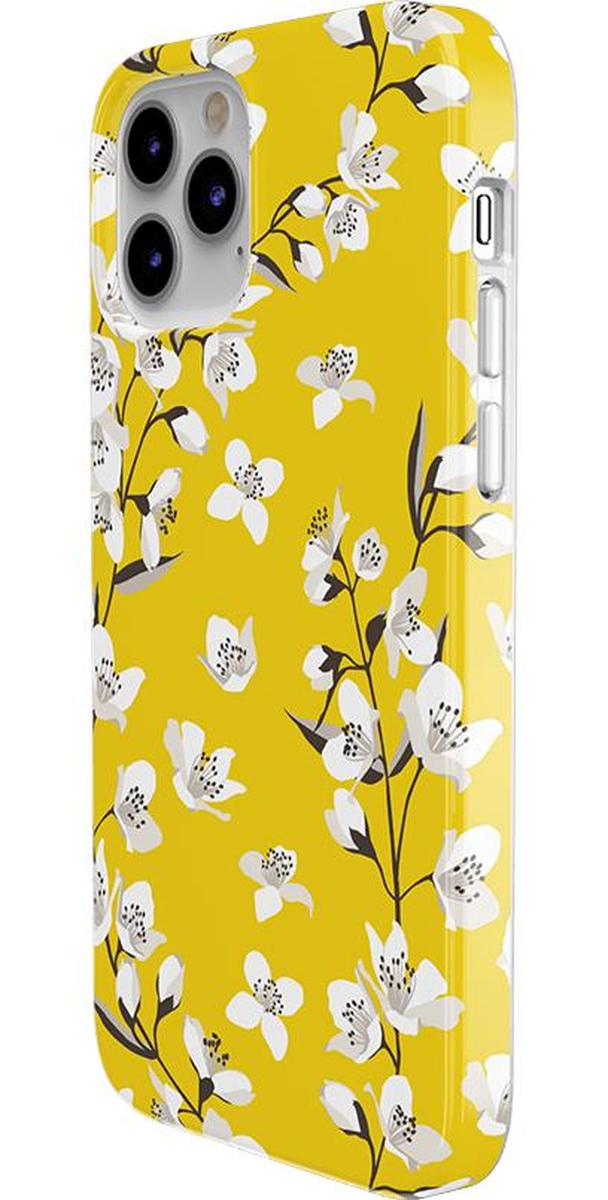 Yellow Cherry Blossom Floral iPhone Case & Cover
