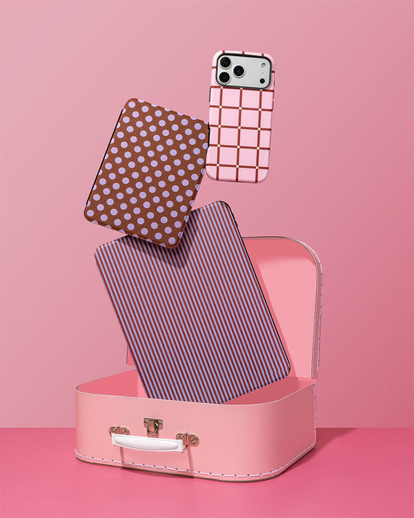 Uptown Gridlock | Pink Checkerboard Case