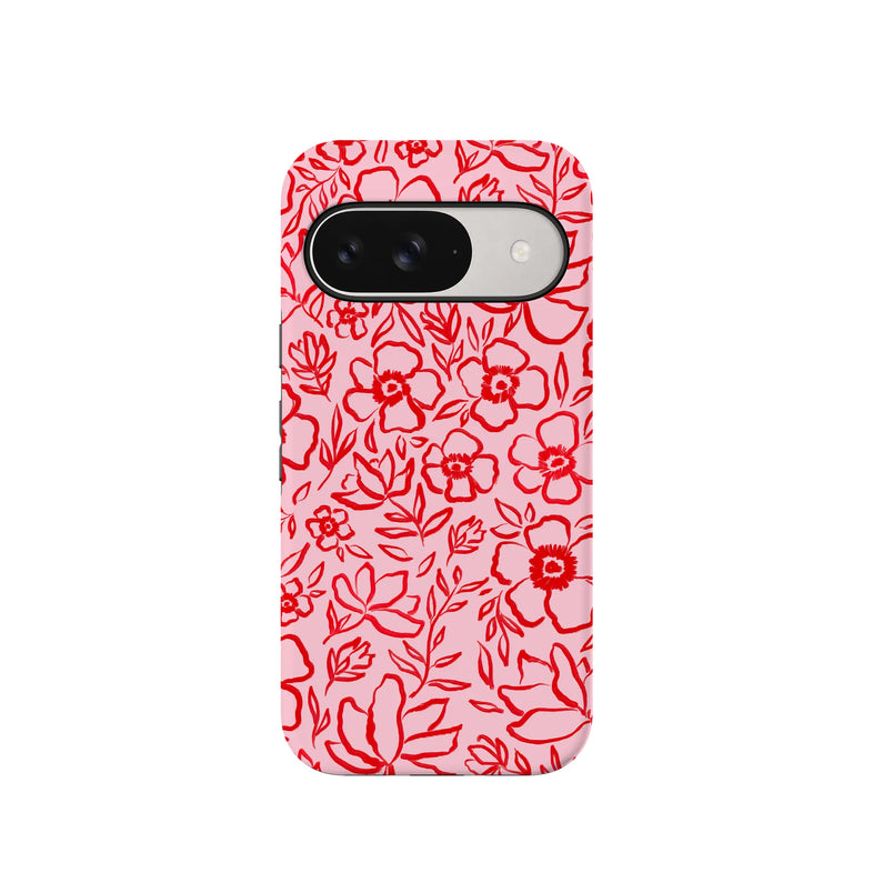 Blush Garden | Floral Doodle Case