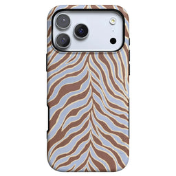 Untamed | Brown & Blue Zebra Case