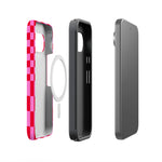 Vibe Check | Pink Checkerboard Case