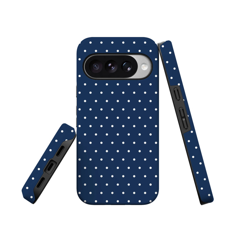 On the Dot | Navy Polka Dot Case
