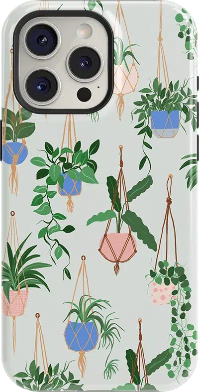 Hanging Around | Potted Plants Floral Case iPhone Case get.casely Classic + MagSafe® iPhone 13 Pro
