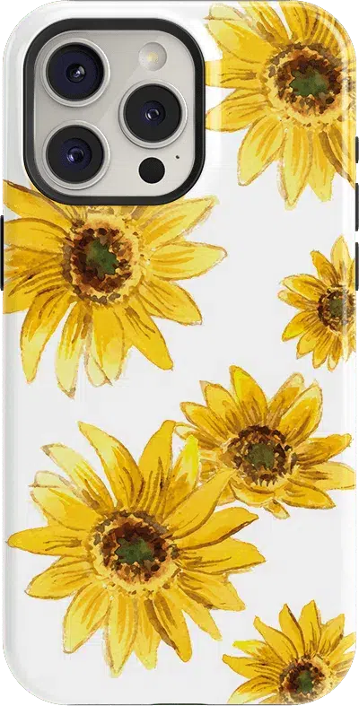 Golden Garden | Yellow Sunflower Floral Case iPhone Case get.casely Classic iPhone 12 Pro