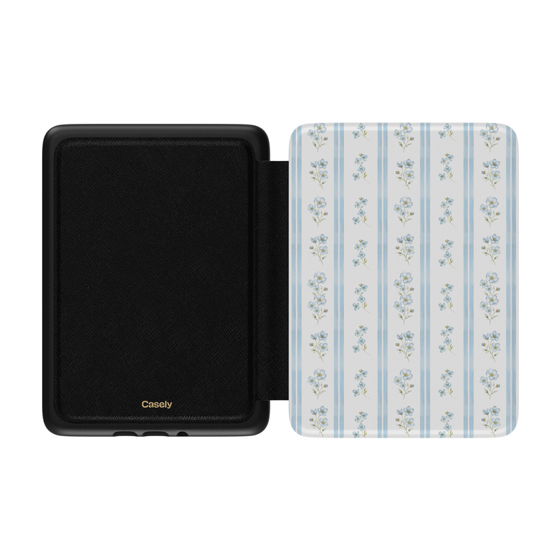 Cottage Stripe | Blue Floral Kindle Case