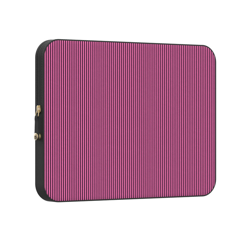 Stripes and the City | Pink & Purple Pinstripe Laptop Case