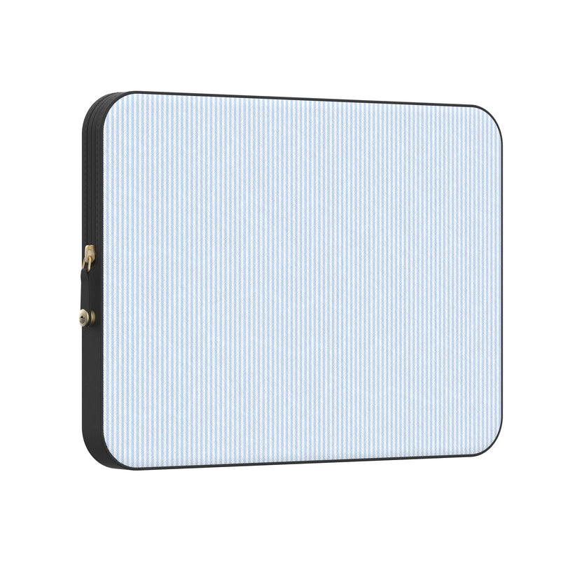 Stripes and the City | Light Blue Pinstripe Laptop Case