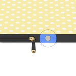 Spotted in SoHo | Yellow Polka Dot Laptop Case