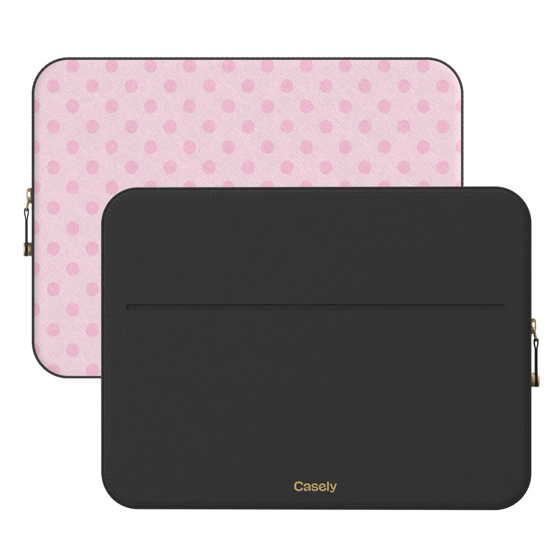 Spotted in SoHo | Pink Polka Dot Laptop Case