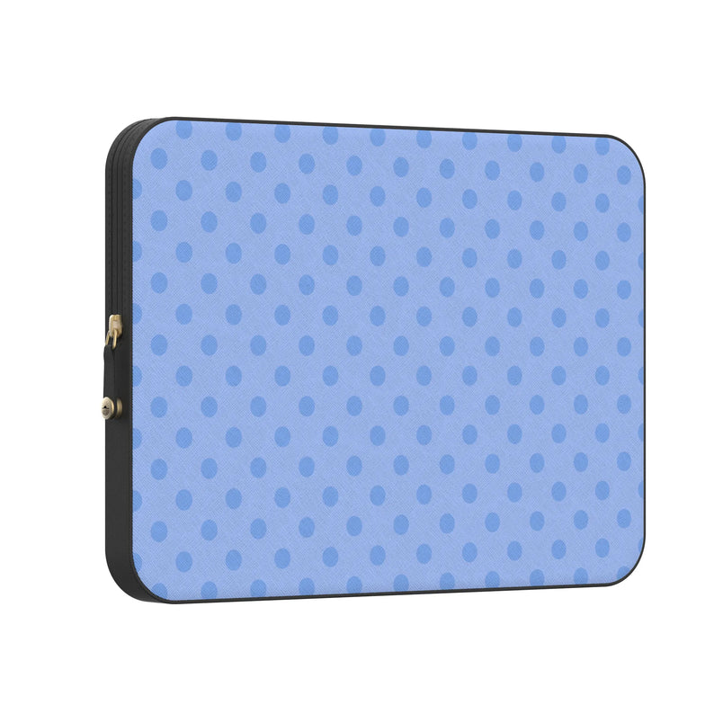 Spotted in SoHo | Periwinkle Polka Dot Laptop Case