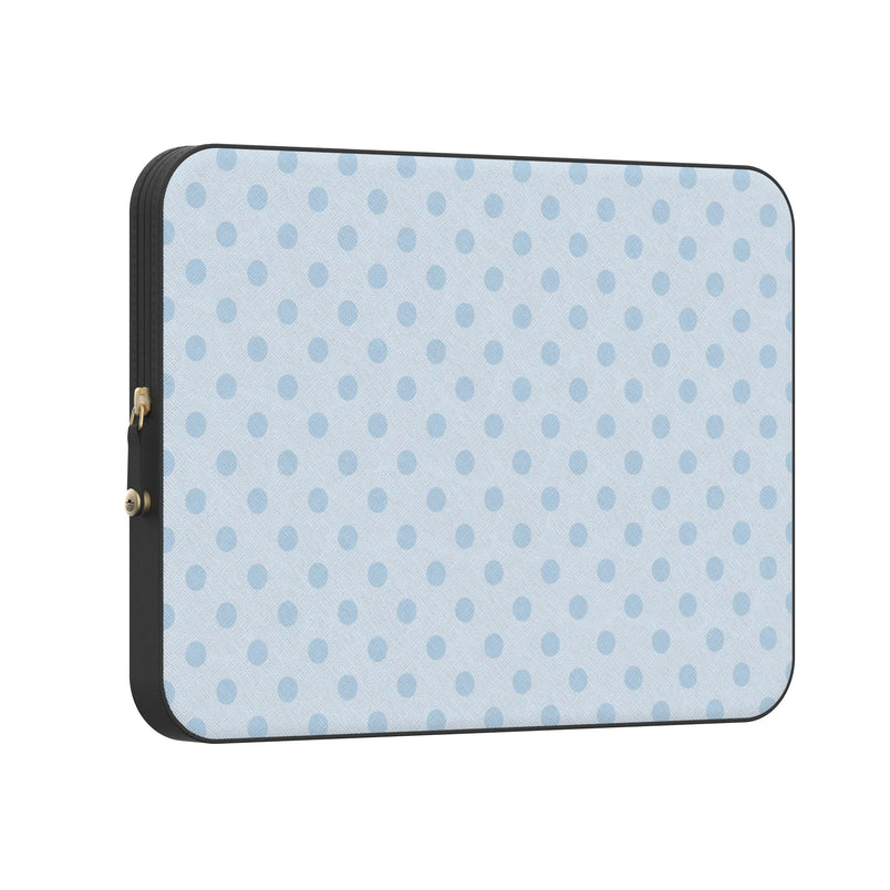 Spotted in SoHo | Light Blue Polka Dot Laptop Case