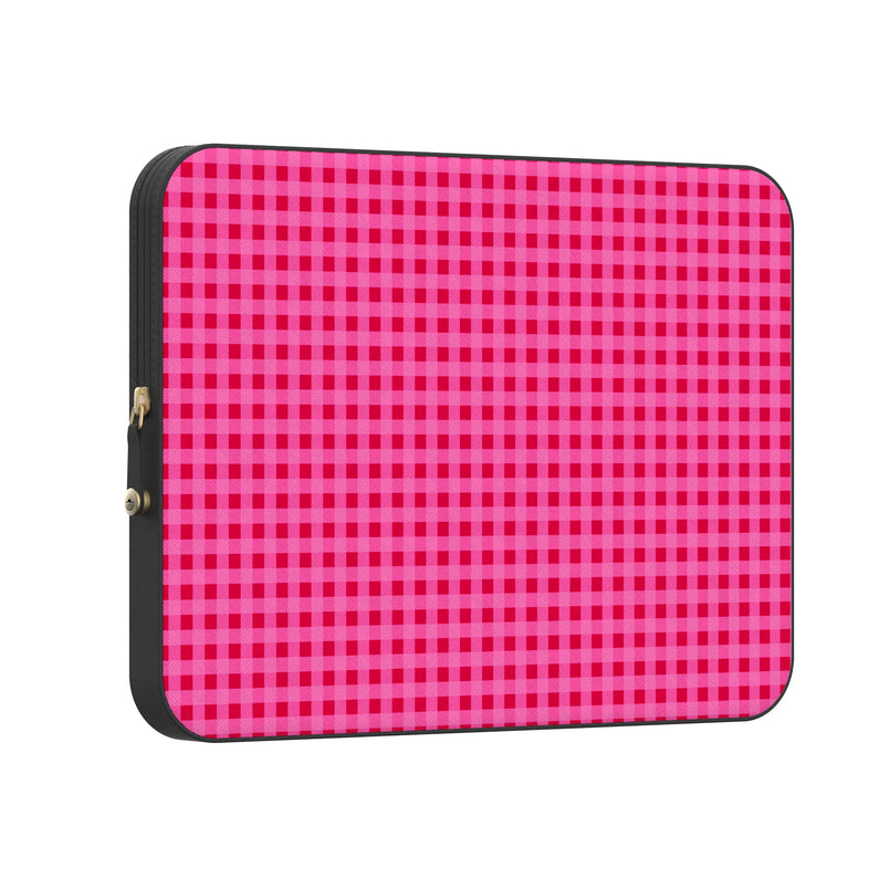 Sweet Jam | Hot Pink Gingham Laptop Case