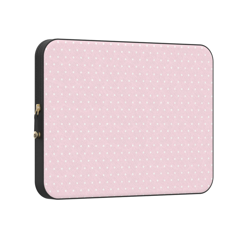 On the Dot | Pink & White Polka Dot Laptop Case