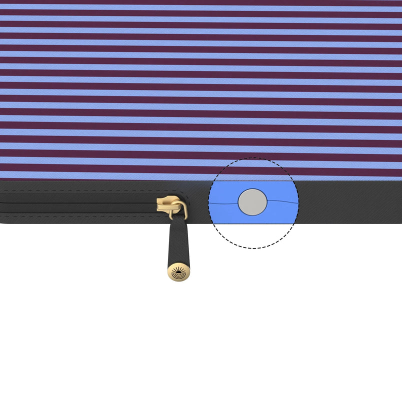 Perfect Stripes | Purple & Blue Stripes Laptop Case