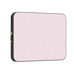 Stripes and the City | Light Pink Pinstripe Laptop Case
