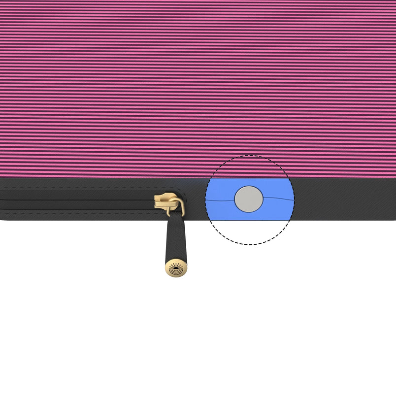 Stripes and the City | Pink & Purple Pinstripe Laptop Case