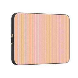 Stripes and the City | Orange & Pink Pinstripe Laptop Case