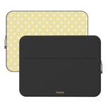 Spotted in SoHo | Yellow Polka Dot Laptop Case