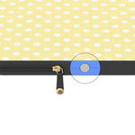 Spotted in SoHo | Yellow Polka Dot Laptop Case