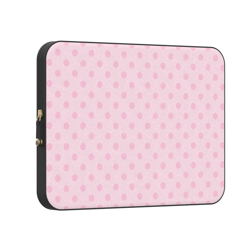 Spotted in SoHo | Pink Polka Dot Laptop Case