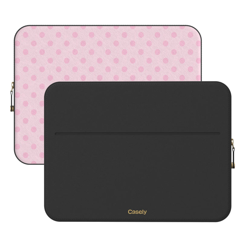 Spotted in SoHo | Pink Polka Dot Laptop Case