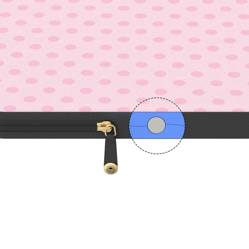 Spotted in SoHo | Pink Polka Dot Laptop Case