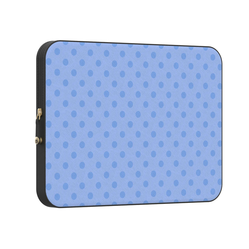 Spotted in SoHo | Periwinkle Polka Dot Laptop Case