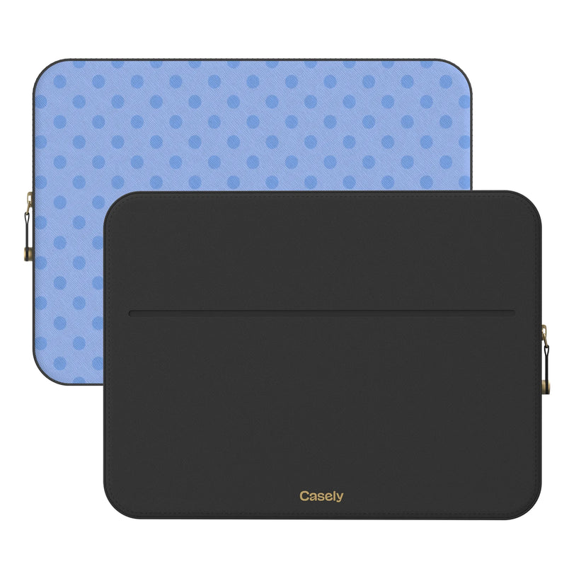 Spotted in SoHo | Periwinkle Polka Dot Laptop Case