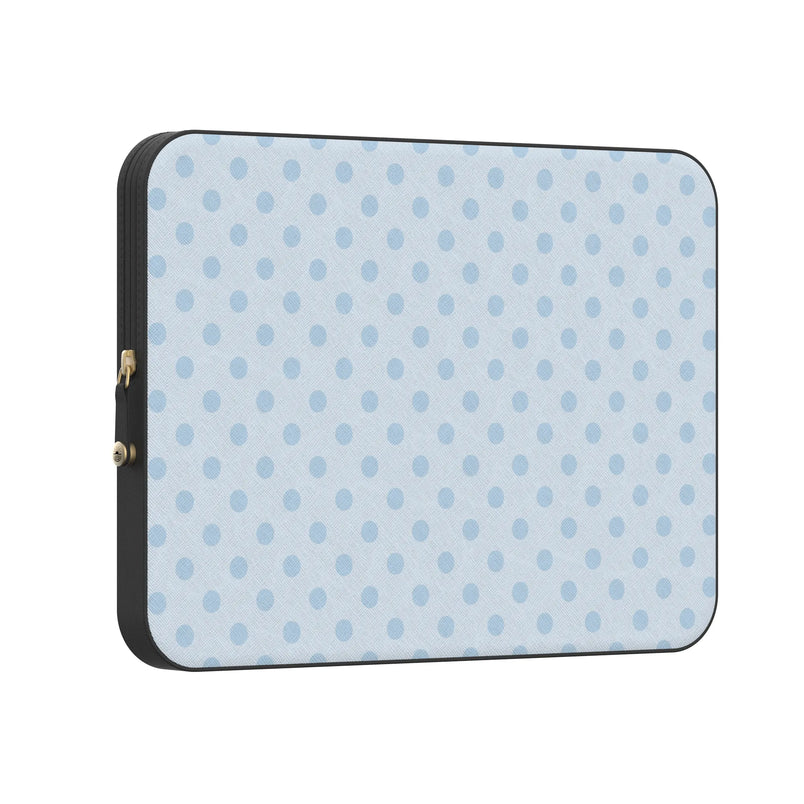 Spotted in SoHo | Light Blue Polka Dot Laptop Case