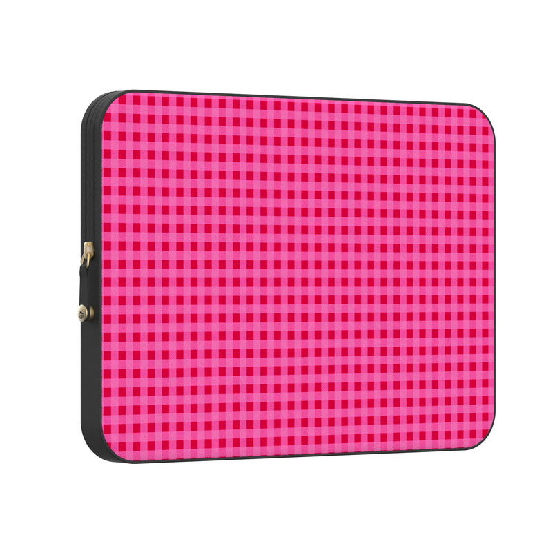 Sweet Jam | Hot Pink Gingham Laptop Case