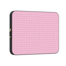 Sweet Jam | Light Pink Gingham Laptop Case