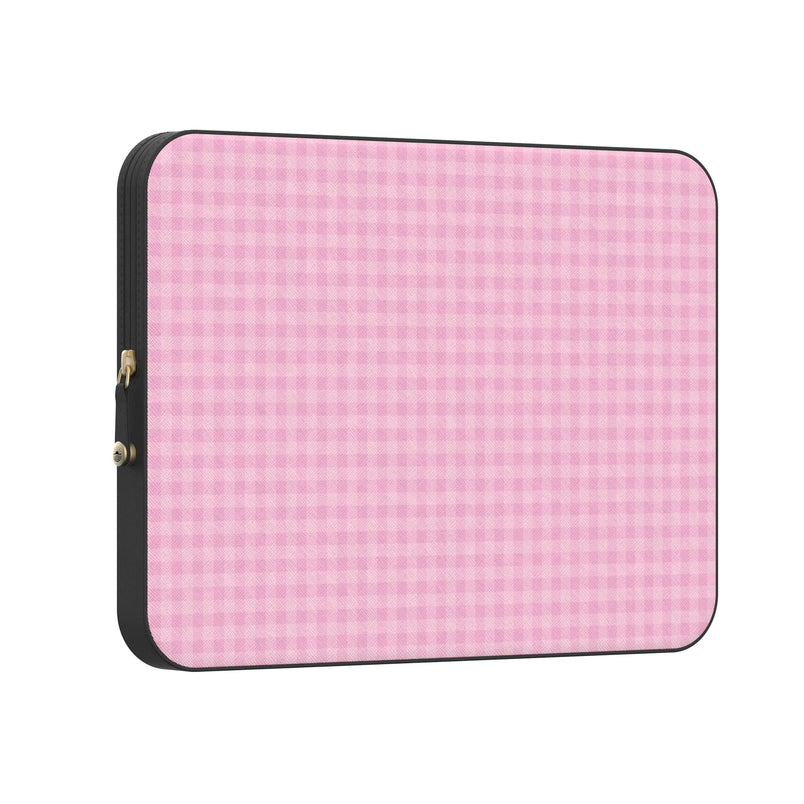 Sweet Jam | Light Pink Gingham Laptop Case