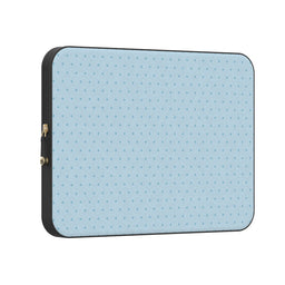 On the Dot | Blue Monochrome Polka Dot Laptop Case