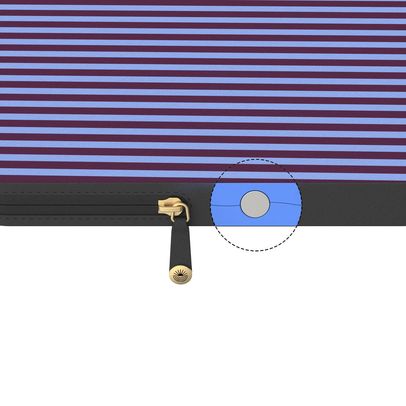 Perfect Stripes | Purple & Blue Stripes Laptop Case