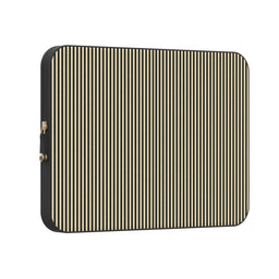 Stripes and the City | Black Pinstripes Laptop Case